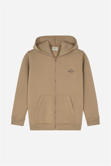 Mads Nørgaard Zip Hoodie - Standard Hudini - Blygrå